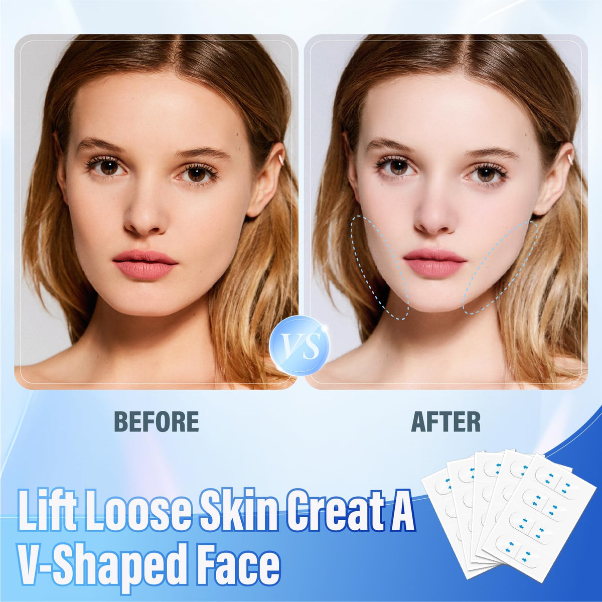 YAGUVI tape under foundation showing seamless makeup blending