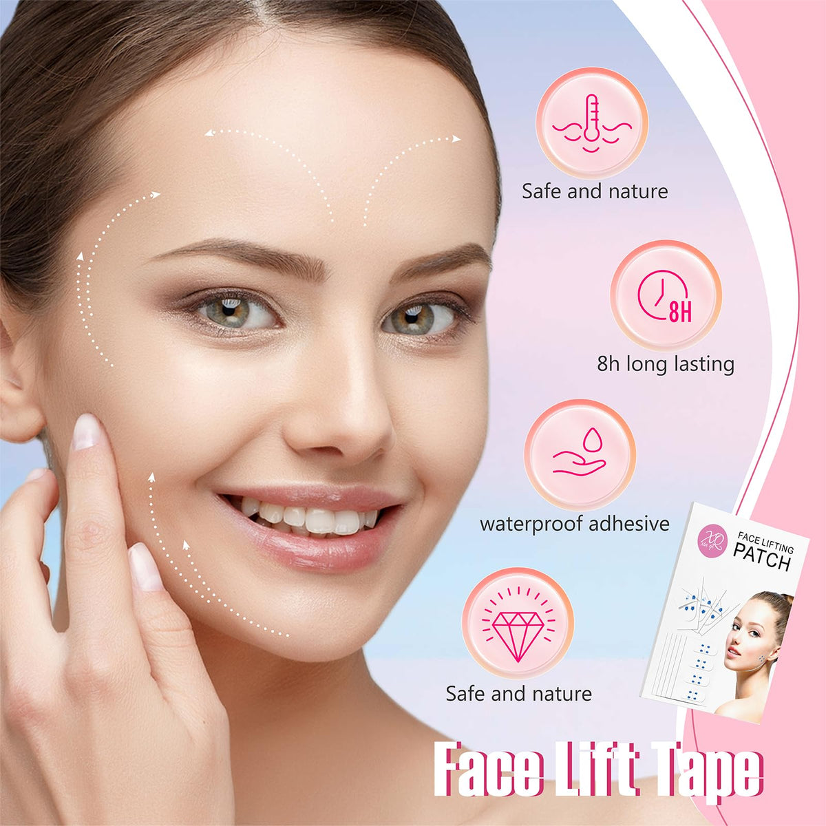 YAGUVI single strip close-up detail highlighting easy peel and secure hold