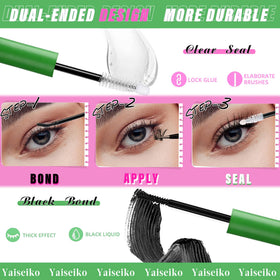 Yaiseiko 10ml bond and seal tube detail highlighting waterproof formula for lasting hold