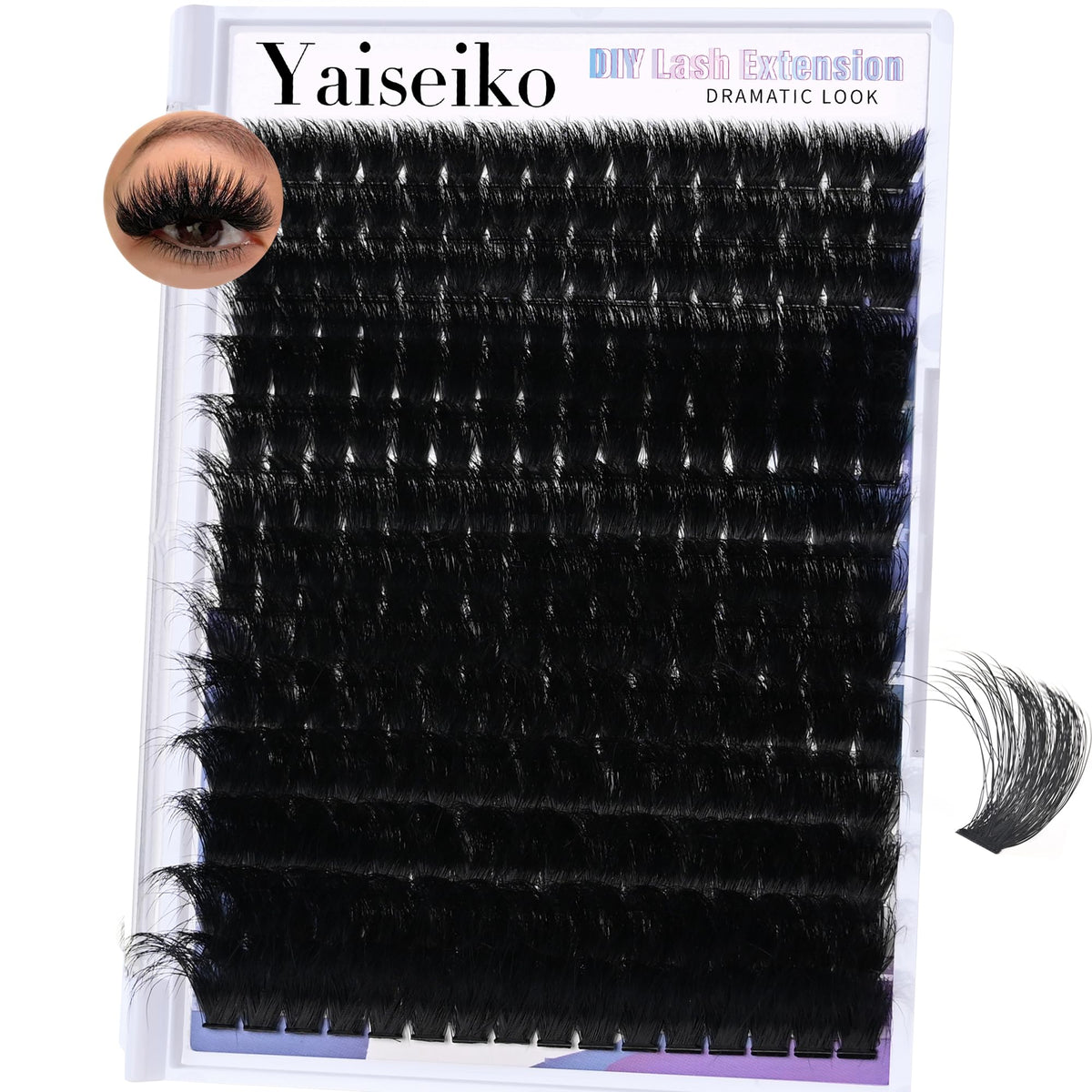 yaiseiko front packaging showing 224pcs cluster set and quick identification benefit