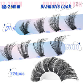 Yaiseiko lashes in hand to show scale and lightweight clusters for quick use