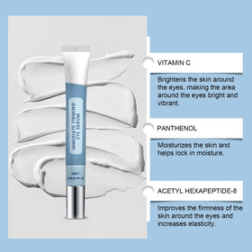 YAKINI applying serum under eye demonstrating quick firming benefit
