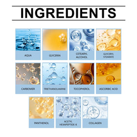 YAKINI silicate mineral ingredient visual indicating temporary tightening effect