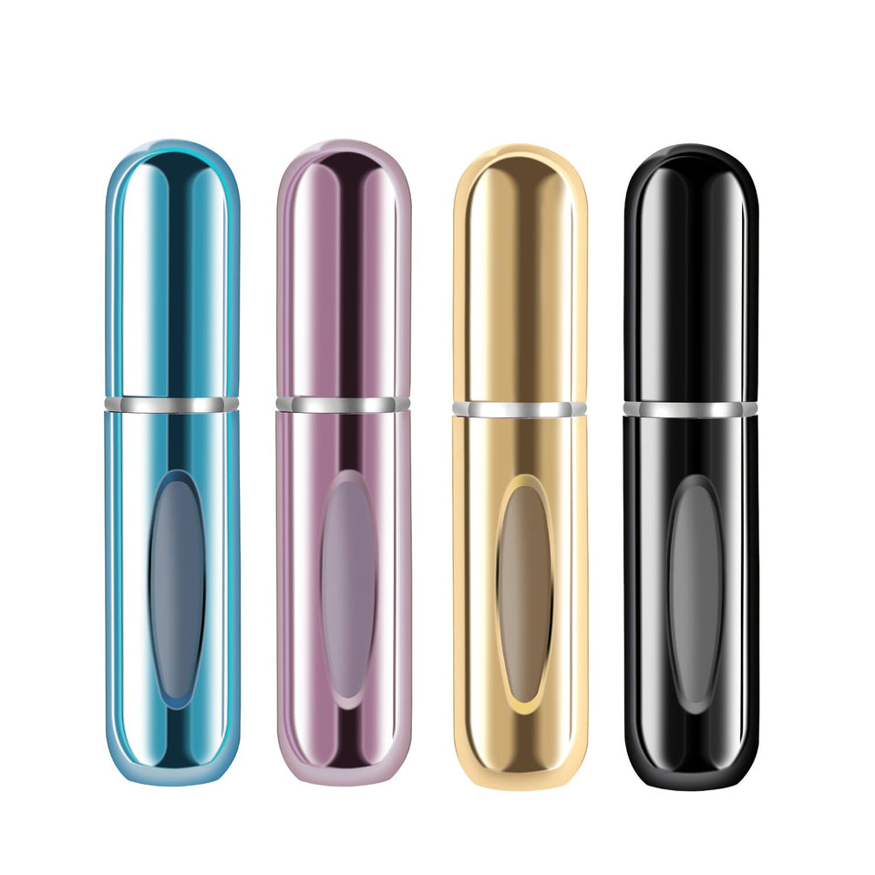 Yamadura front packing showing four compact bottles and case for organized travel
