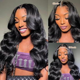 Yamikk close-up of HD lace with bleached knots for seamless parting