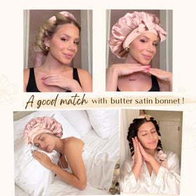 YANIBEST before and after photos highlighting natural heatless curls