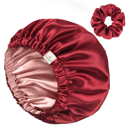 YANIBEST bonnet front view showing burgundy color and full coverage benefit