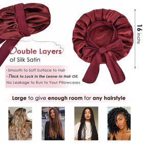 YANIBEST bonnet on pillow in bedroom scene for comfortable sleep protection