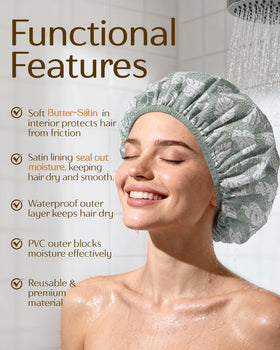 YANIBEST shown on model with braids keeping style dry and intact
