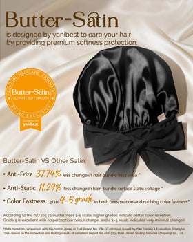 YANIBEST satin texture close-up highlighting smooth friction-reducing fabric