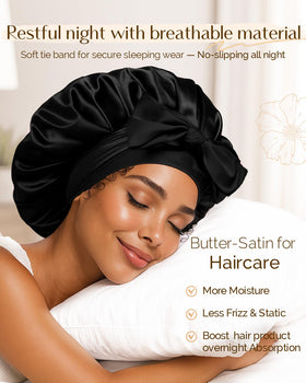 YANIBEST close-up satin texture highlighting smooth fabric for reduced friction benefit