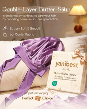 YANIBEST close-up satin texture revealing smooth fabric to reduce friction