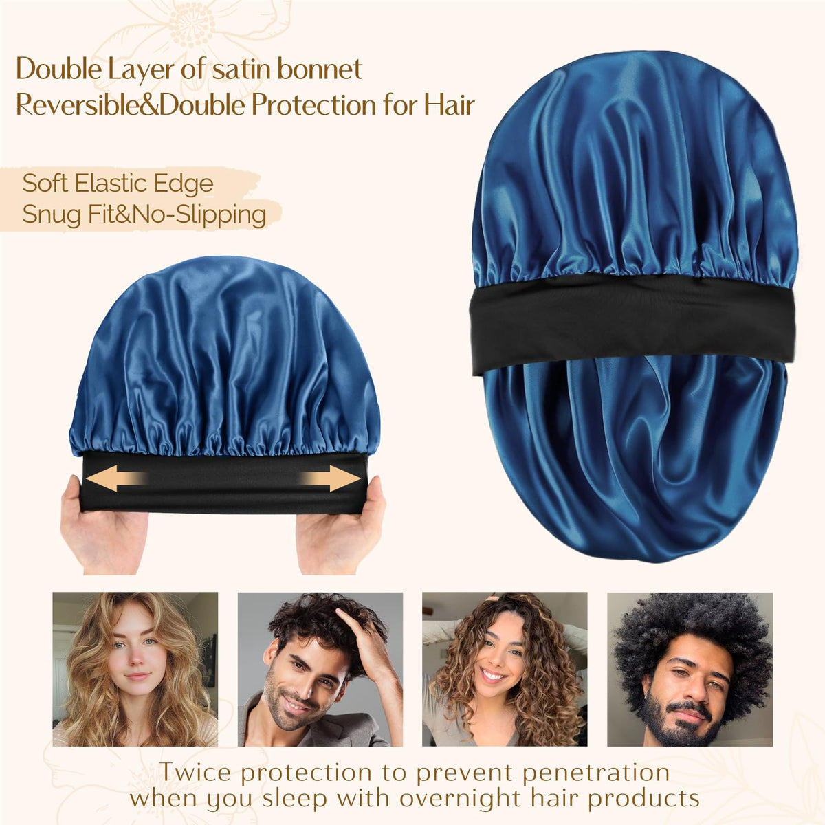 YANIBEST soft wide elastic band detail for secure non-slip overnight wear