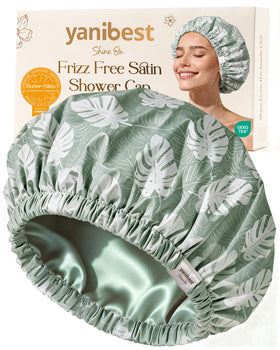 YANIBEST front view showing green leaves pattern and waterproof finish for stylish protection