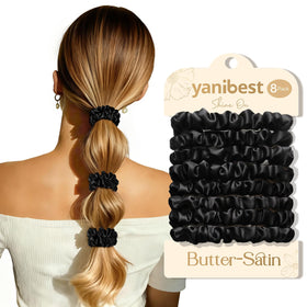 YANIBEST front packaging showing the 8-piece satin set with neat box for gifting