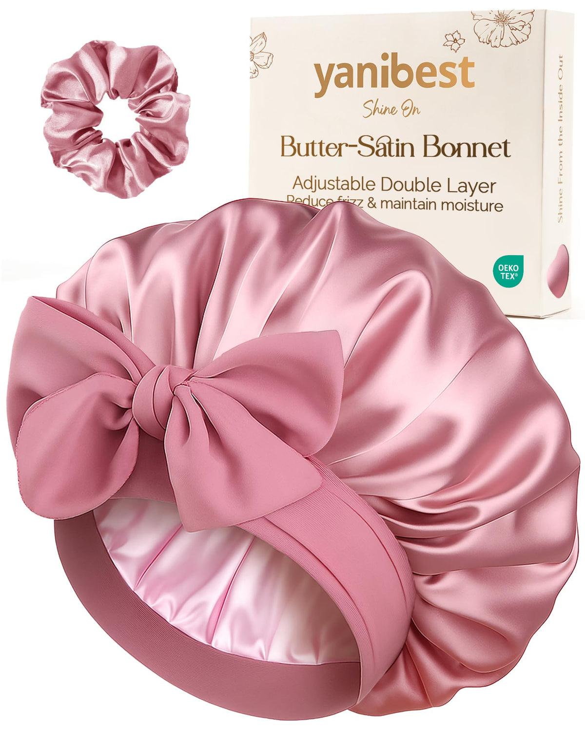 YANIBEST bonnet front packaging showing product and brand benefits