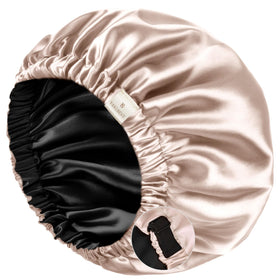 YANIBEST front view satin bonnet showing full coverage and comfort