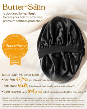 YANIBEST bonnet worn by man sleeping preserving waves and edges
