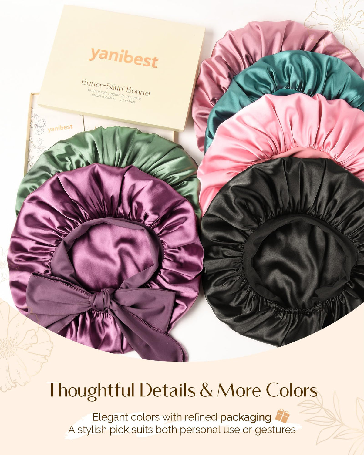 YANIBEST inside lining and neat seams protecting hair and bedding