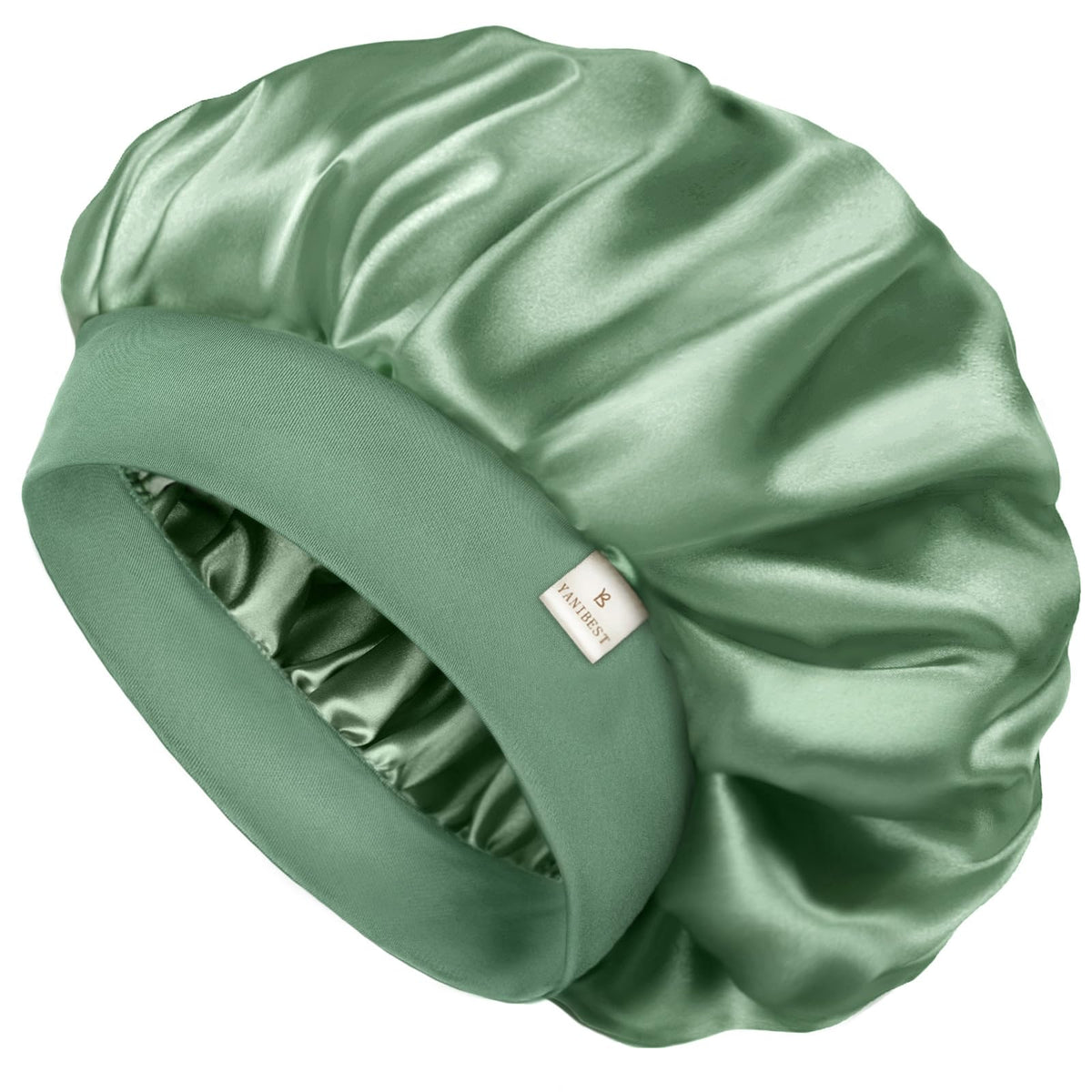 YANIBEST bonnet front view showing secure fit and stylish green color