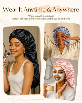 YANIBEST next to hairbrush to show size and accommodation for long hair