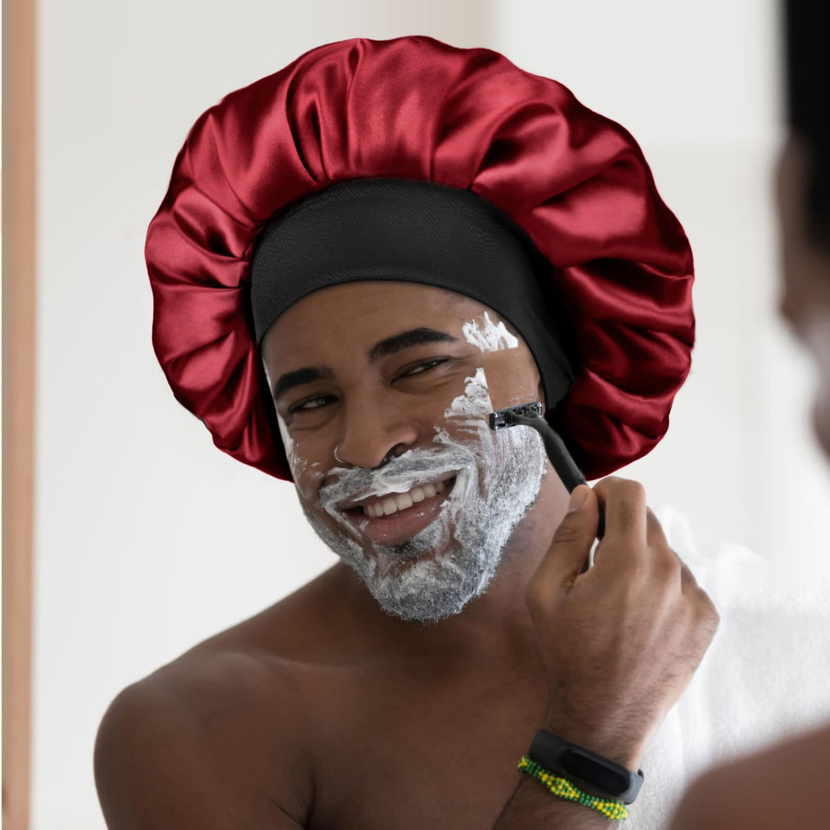 YANIBEST bonnet preserving styled hair to reduce frizz and tangling