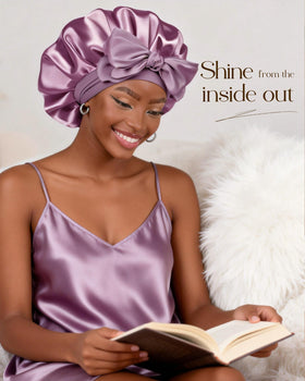 YANIBEST worn while sleeping preserving curls and preventing frizz
