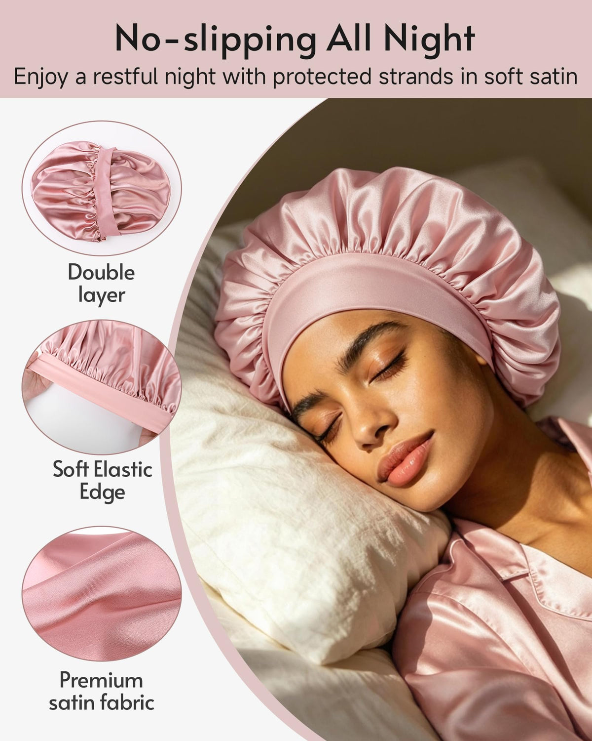 Yanideer elastic band detail securing bonnet comfortably without tightness