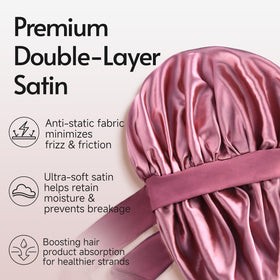 Yanideer double-layer close-up highlighting satin interior for reduced friction