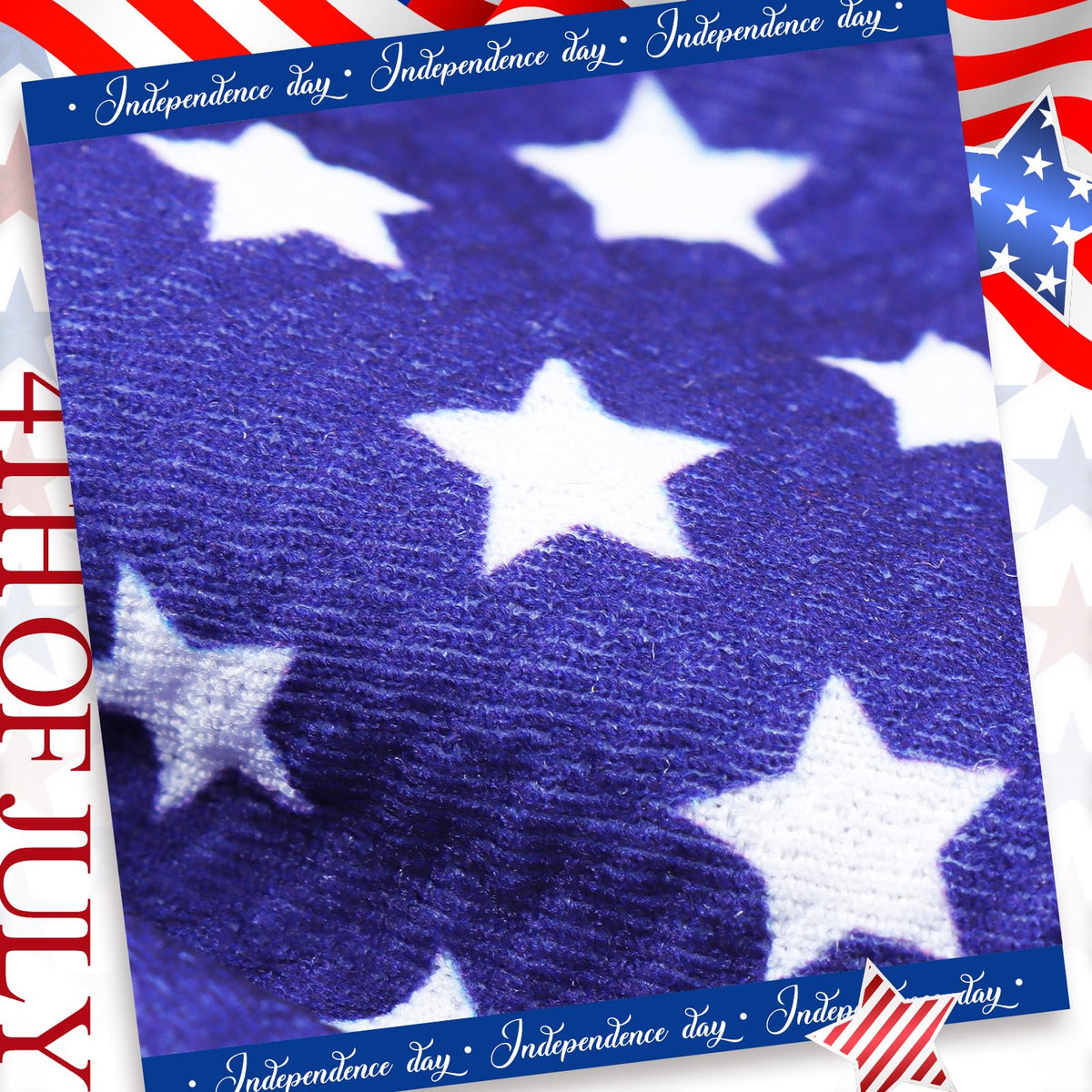 YanJie styled with Fourth of July outfit adding patriotic flair to toddler wear