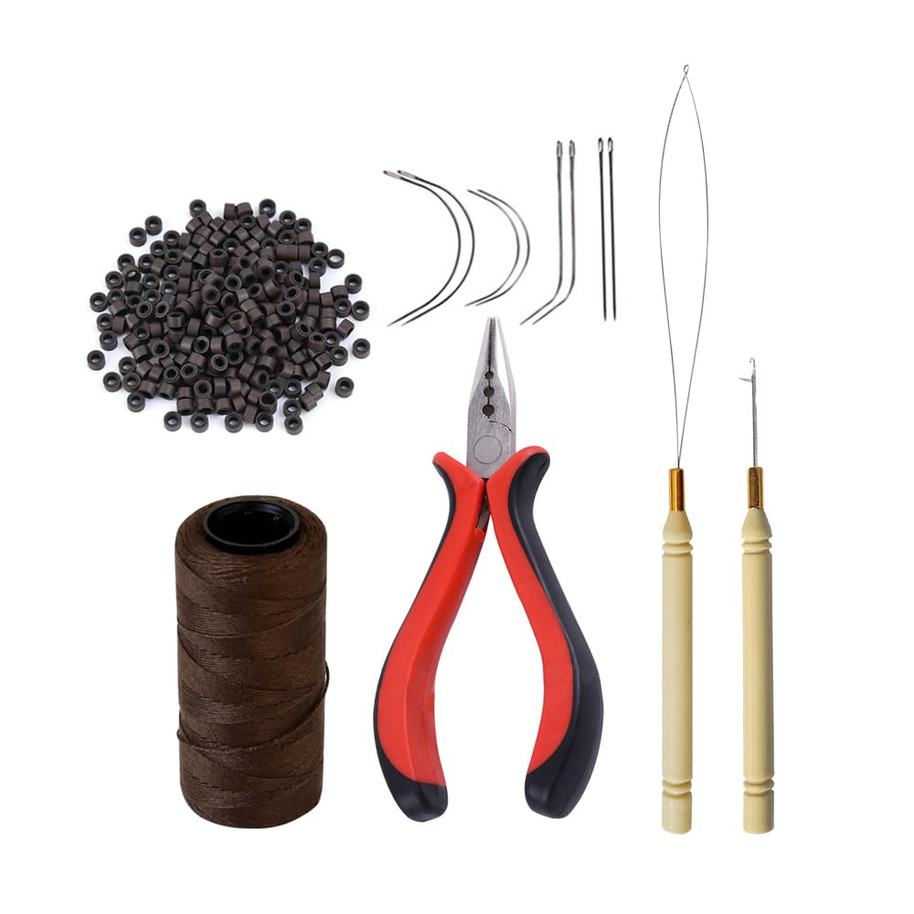 YANTAISIYU front view of full hair extensions tool kit for complete installs