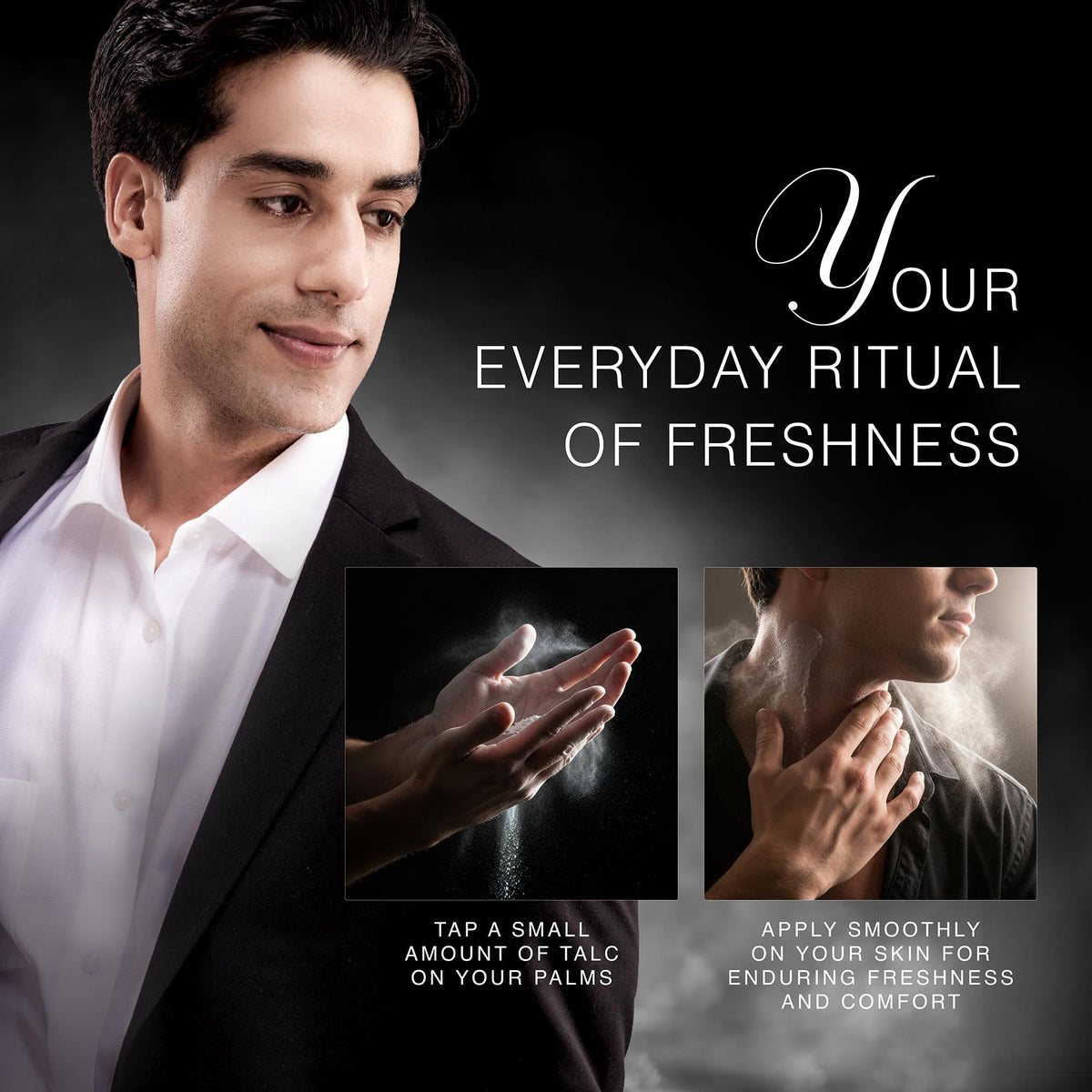 Yardley placed on bathroom shelf for grooming routine enhancement