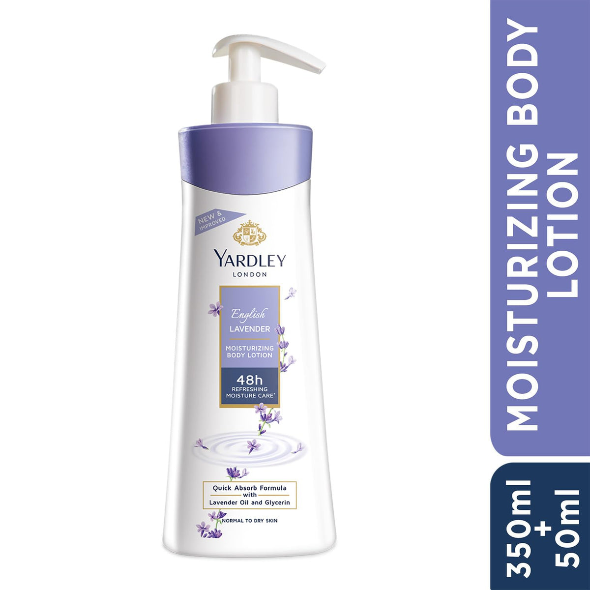 Yardley label close-up highlighting English Lavender fragrance and classic branding
