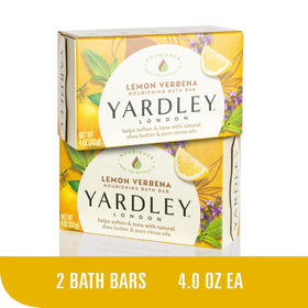 Yardley London Cocoa Butter bar producing rich lather for moisturizing benefit