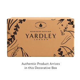 Yardley London English Lavender bar close-up highlighting calming lavender benefit
