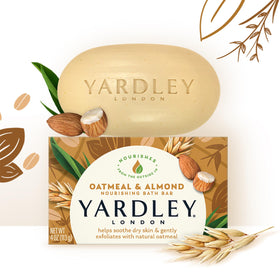 Yardley bar staged in bathroom to evoke soothing, everyday ritual