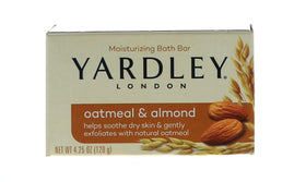 HARMONY Yardley front packaging showing four moisturizing bars and benefits