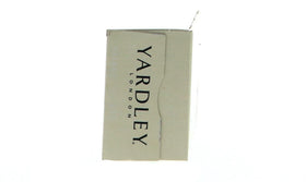 HARMONY Yardley label close-up showing paraben-free and SLS-free benefits