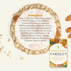 Yardley single bar next to coin for size comparison and travel convenience