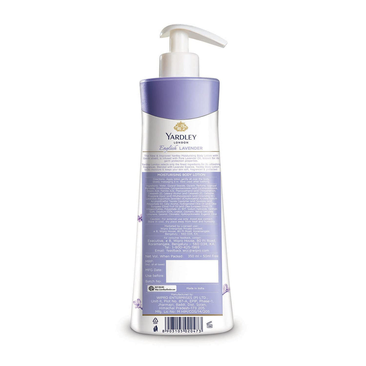 Yardley cream texture close-up demonstrating lightweight, fast-absorbing formula