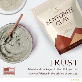 YARELI clay dissolving in bathwater for a mineral-rich soak and calming experience