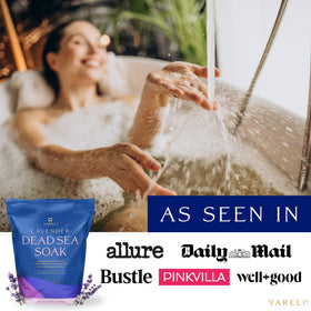 YARELI flakes dissolving in bathwater showing smooth mineral infusion benefit