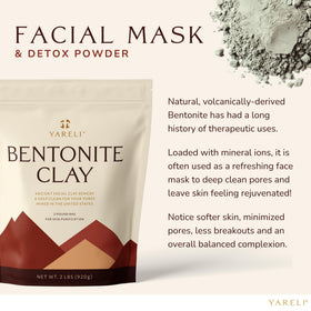 YARELI mixed facial mask in bowl ready to apply, easy-to-mix consistency benefit