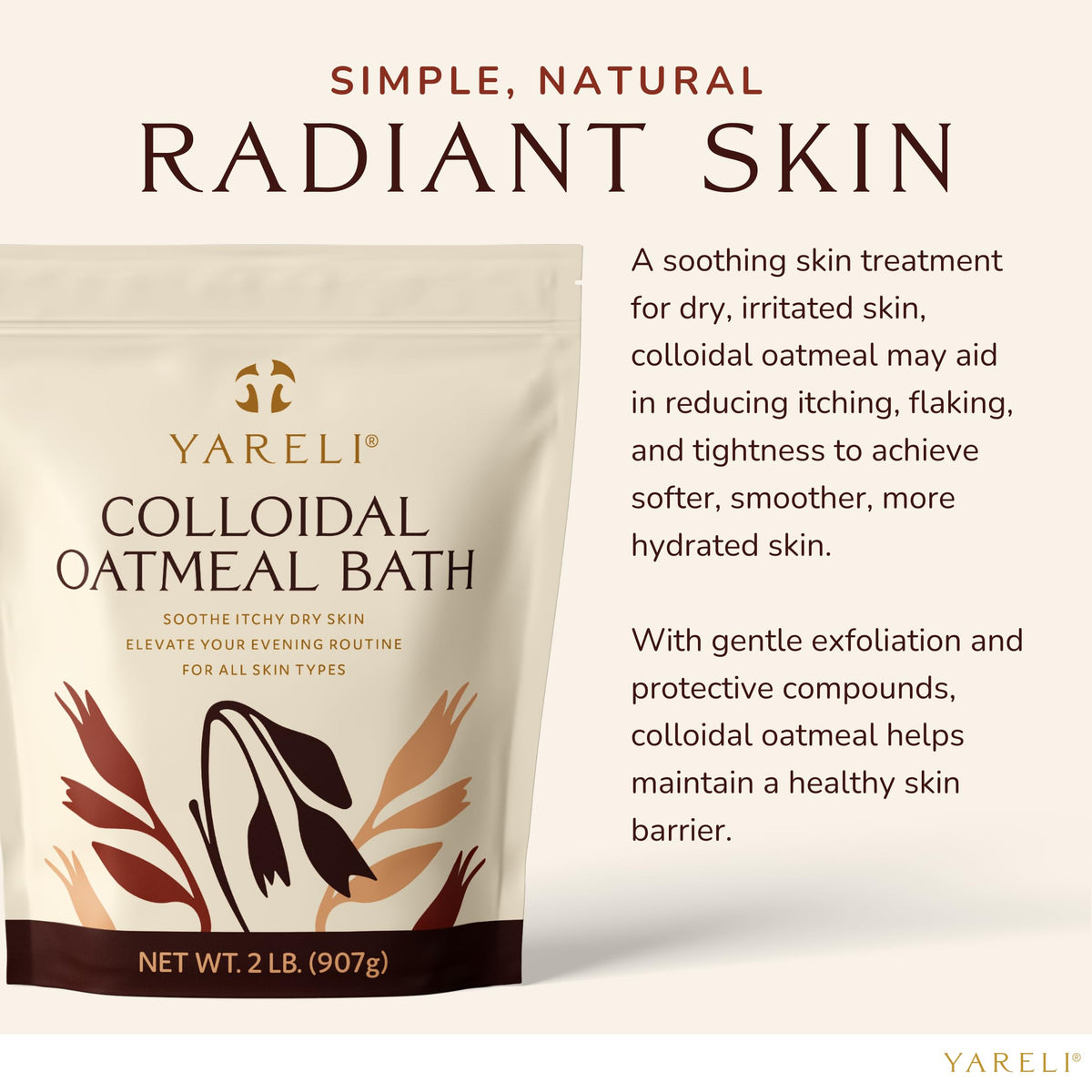 YARELI paste applied to skin demonstrating targeted soothing benefit