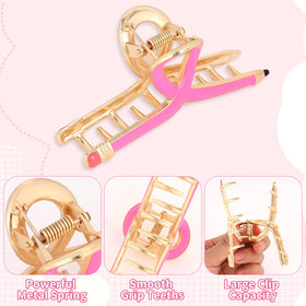 YARIEW pencil clip securing a half-up hairstyle for comfortable all-day hold