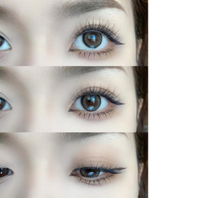 YASNAI before and after eye comparison showing fuller natural-looking lashes