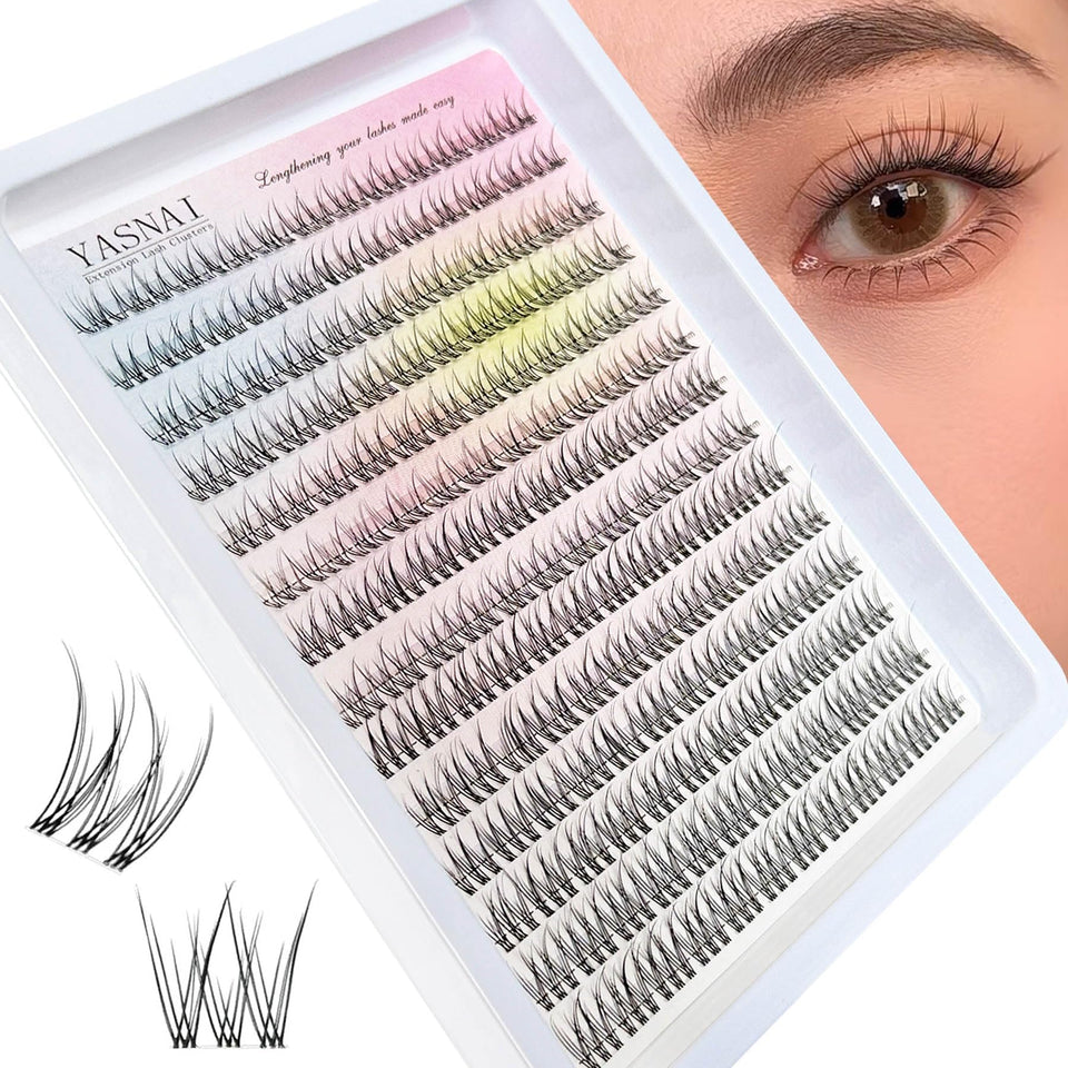 YASNAI front packaging showing 168-piece mixed length clusters and product benefit