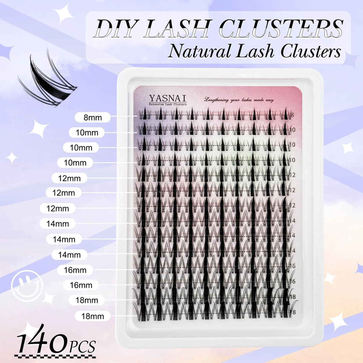 YASNAI cluster held between fingers to show size and easy handling