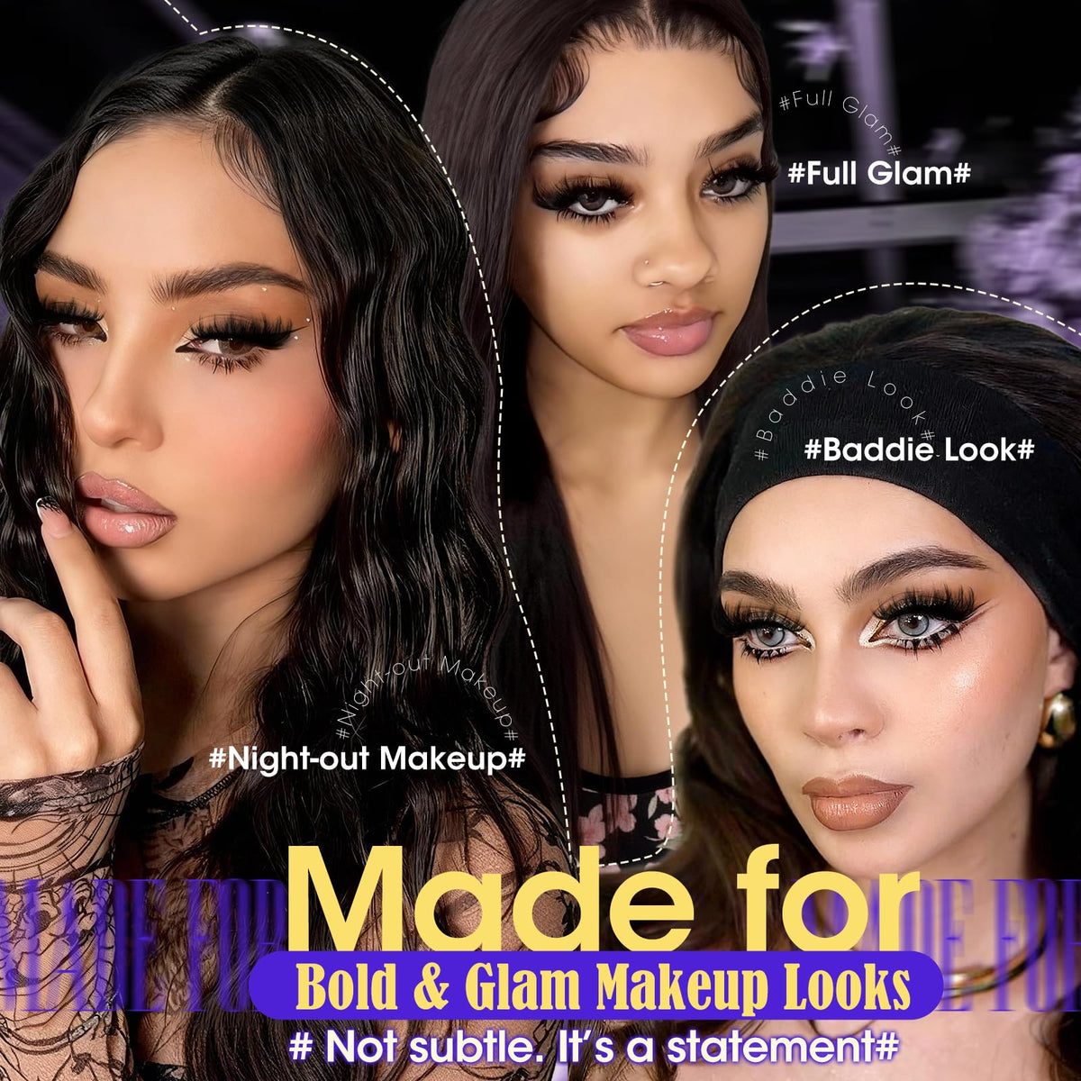Yawamica close-up of clustered lash tips highlighting fluffy texture and depth