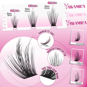 Yawamica clusters held on tweezers demonstrating easy DIY placement benefit